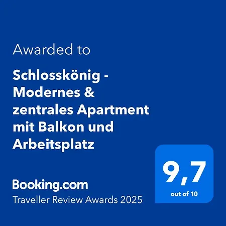 Schlosskoenig - Modernes & Zentrales Mit Balkon Und Arbeitsplatz 아파트 슈베린